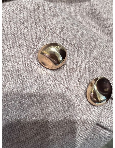 Conjunto top punto con vestido plisado