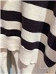 Conjunto jersey rayas cuello alto y pantalón