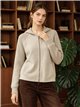 Giacca in maglia con cappuccio e cerniera