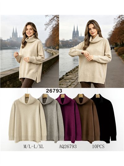 pull à col roulé oversize 2