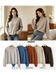 High neck cable detail sweater