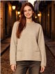 Pullover mit Taschen und Knopf