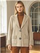 Jaqueta de malha estilo blazer