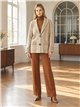 Jaqueta de malha estilo blazer