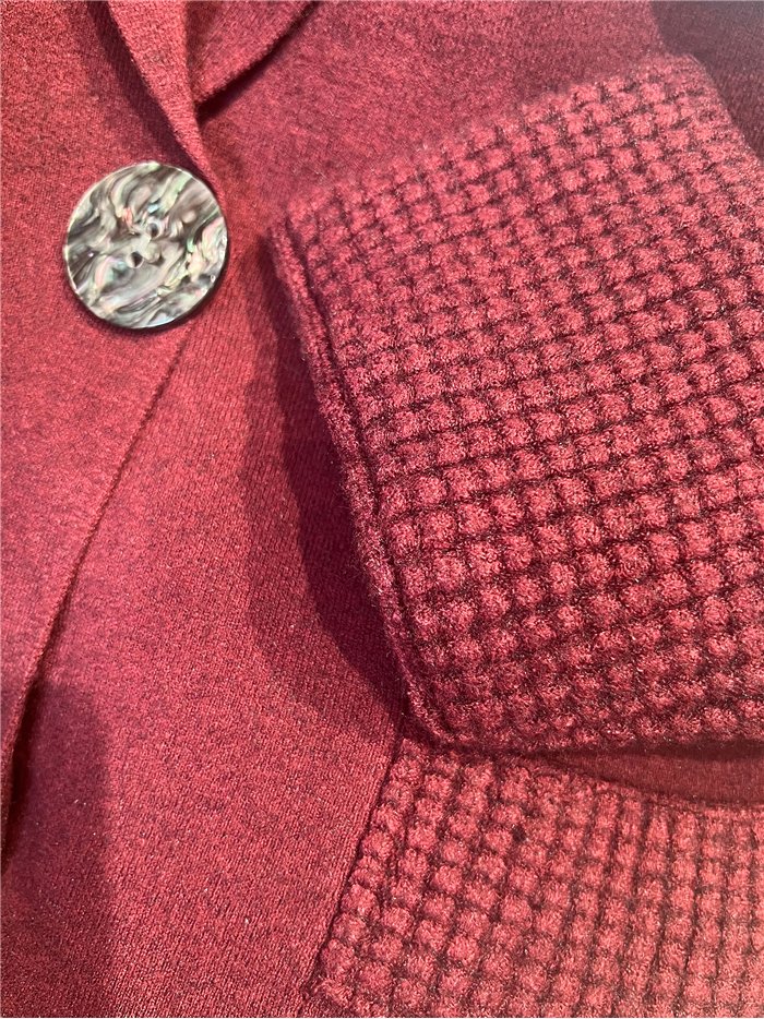 Jaqueta de malha estilo blazer