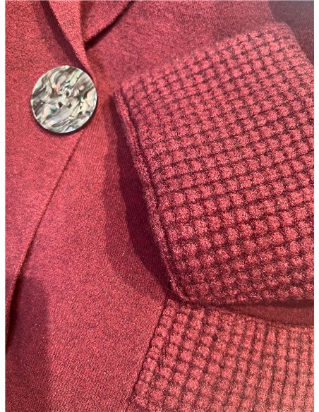 Jaqueta de malha estilo blazer