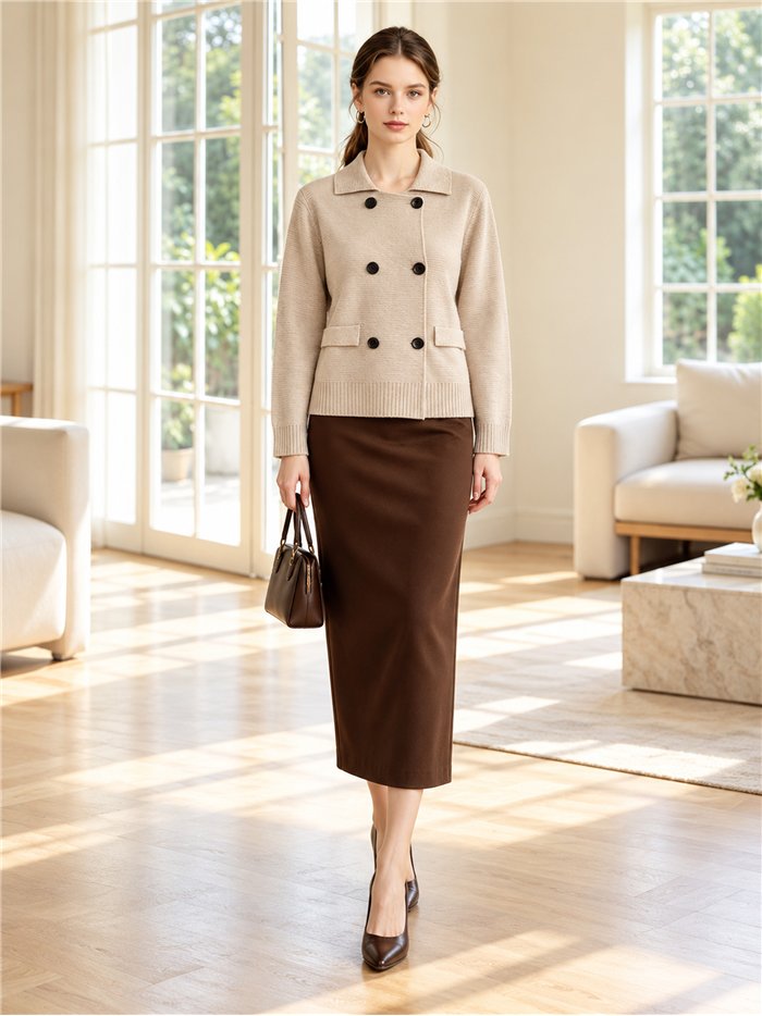Cardigan doppiopetto