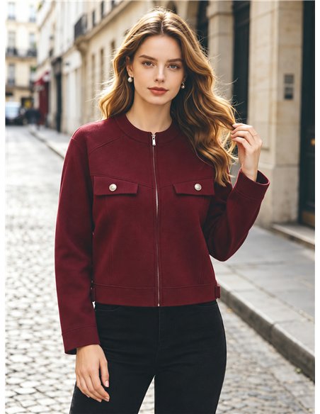Giacca corta in maglia