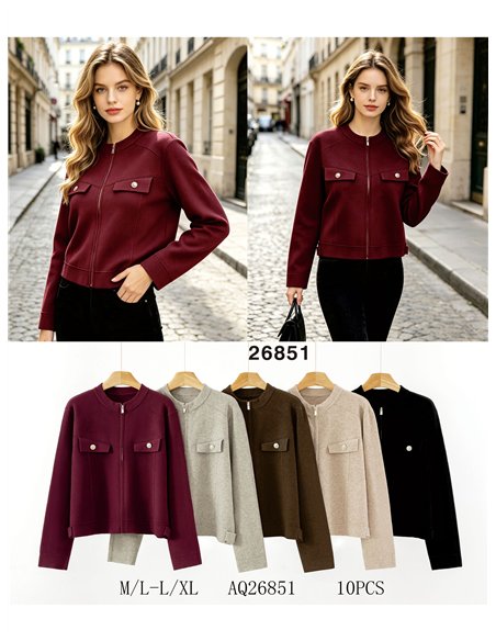 Giacca corta in maglia