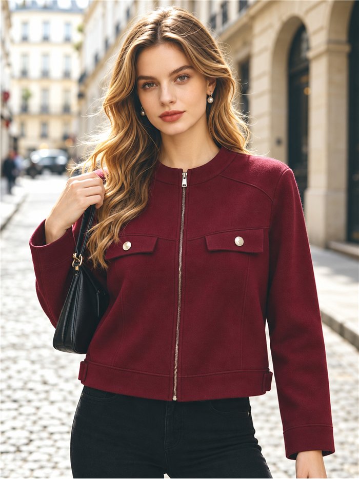 Giacca corta in maglia