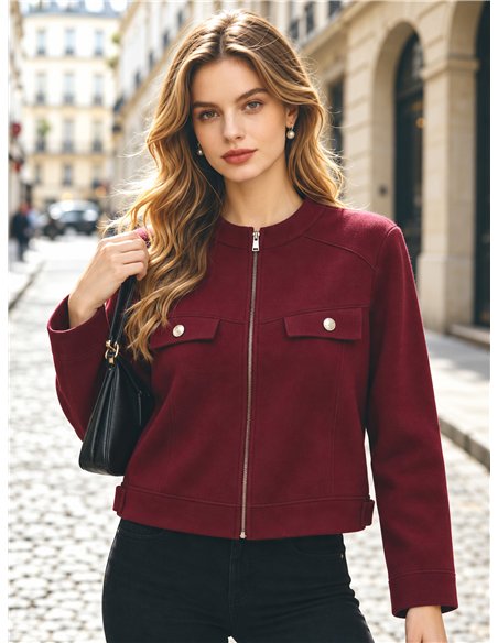 Giacca corta in maglia