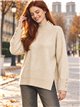 Jersey cuello subido con botones