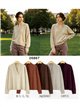 Oversized V-Ausschnitt-Pullover