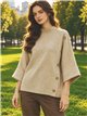 Jersey amplio con botones laterales