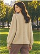 Relaxed button back sweater