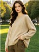 Relaxed button back sweater
