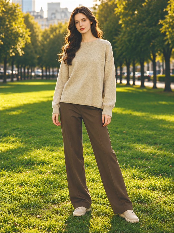 Relaxed button back sweater