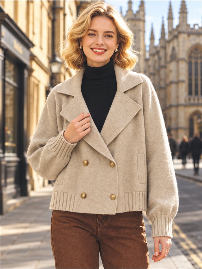 Giacca corta in maglia stile blazer