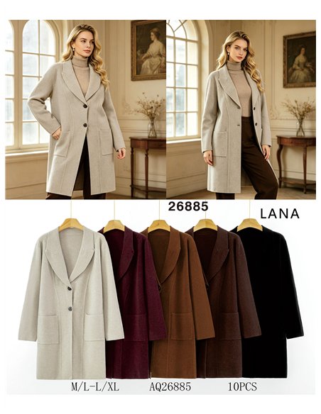 Giacca lunga in maglia stile blazer