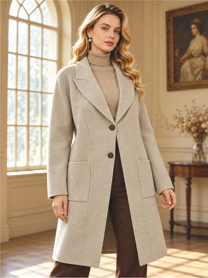 Giacca lunga in maglia stile blazer