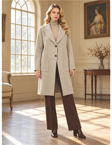 Giacca lunga in maglia stile blazer