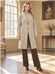Giacca lunga in maglia stile blazer