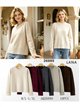 Cable hem round neck sweater