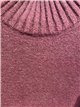 High neck knit sweater