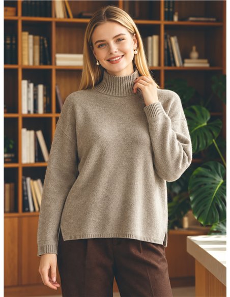Oversized Rollkragenpullover