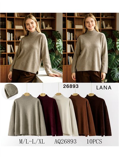 Oversized Rollkragenpullover 2