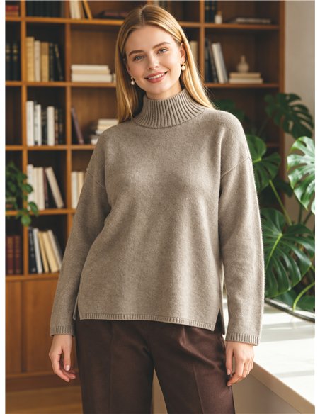 Oversized Rollkragenpullover
