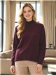 Strickpullover mit hohem Kragen aus Wolle