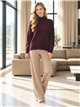 Strickpullover mit hohem Kragen aus Wolle