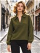 Jersey cuello polo con lana
