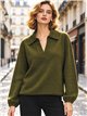 Jersey cuello polo con lana