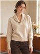 Maglione con collo a scialle