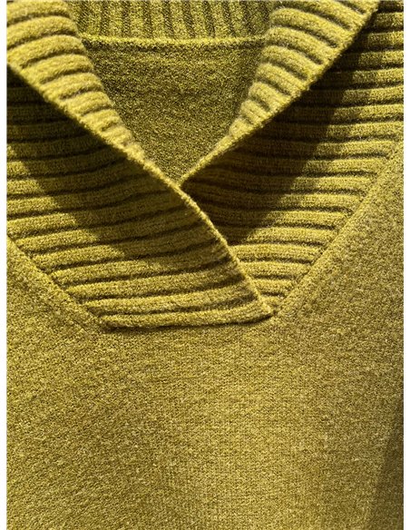 Maglione con collo a scialle