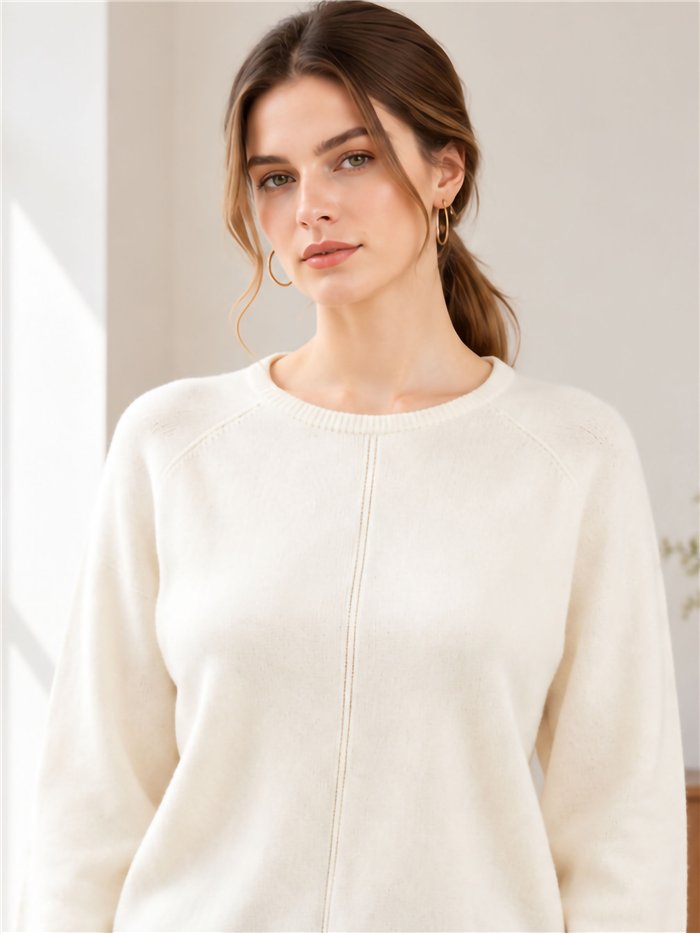 Jersey básico con costura central