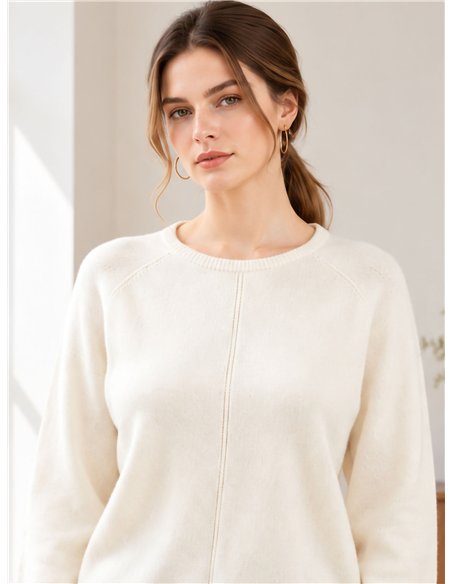 Jersey básico con costura central