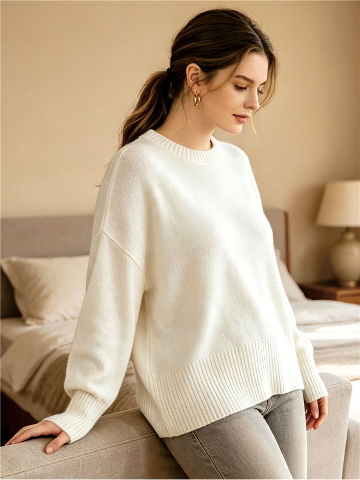 Pull oversize à épaules tombantes