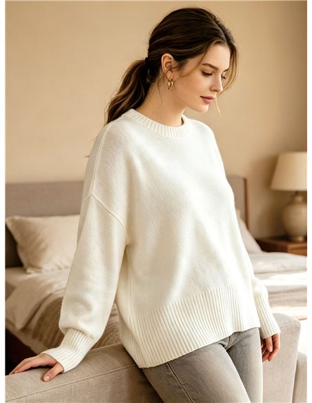 Pull oversize à épaules tombantes