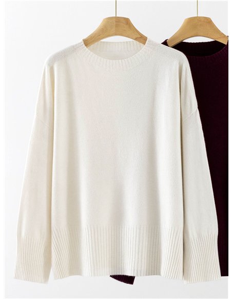 Pull oversize à épaules tombantes