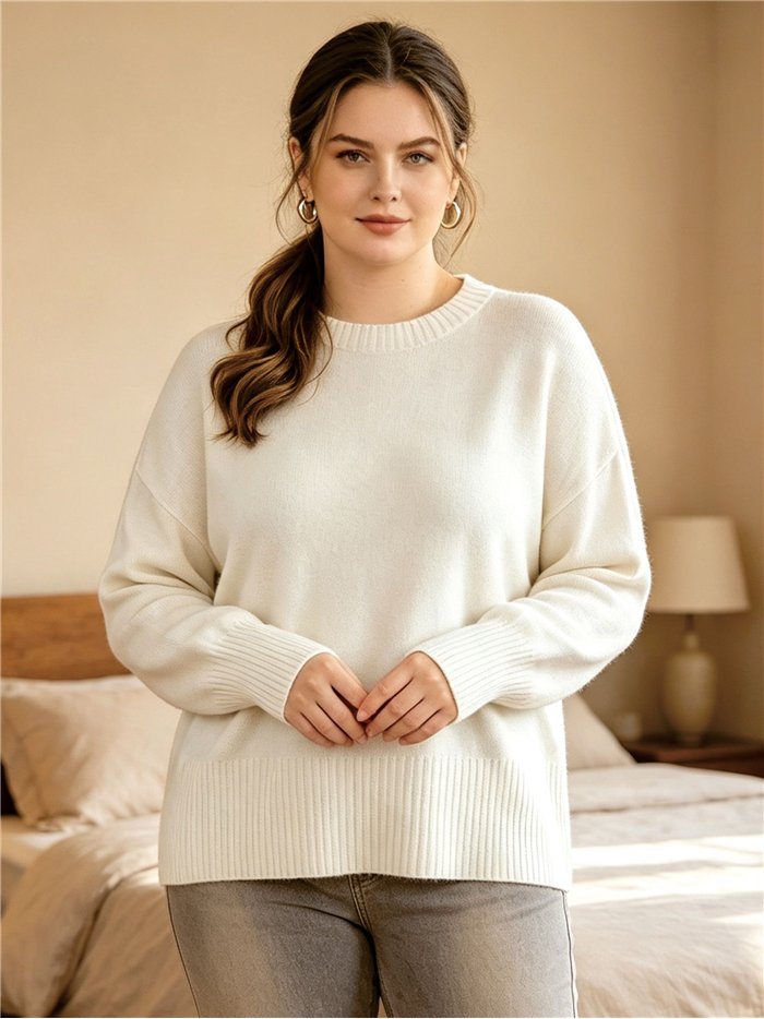 Pull oversize à épaules tombantes