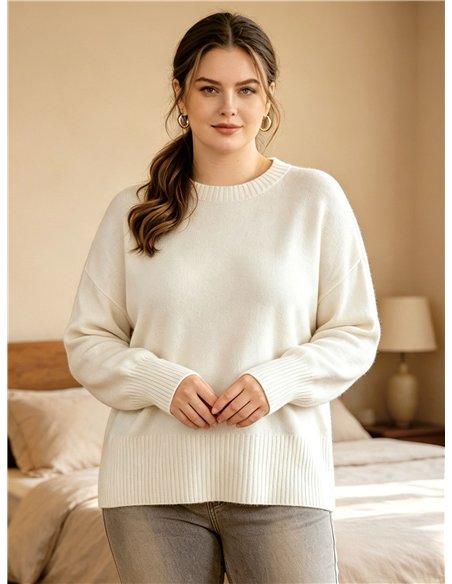 Pull oversize à épaules tombantes