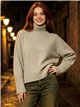 Jersey cuello alto con lana