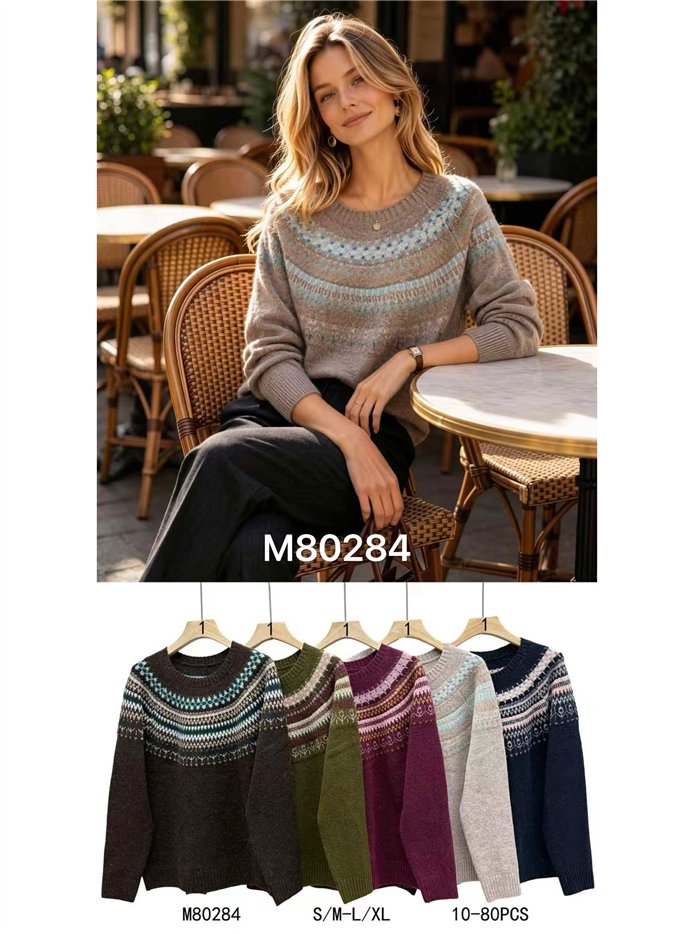 Jersey jacquard nórdico