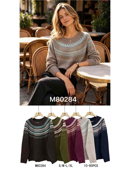 Jersey jacquard nórdico