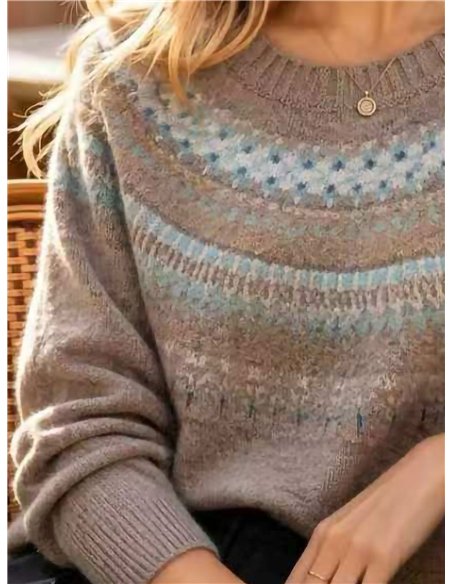 Jersey jacquard nórdico