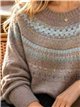 Jersey jacquard nórdico