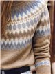Jersey jacquard con cenefa